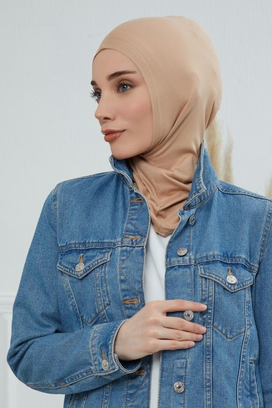 Tesettür İç Bone,TB-1 Sütlü Kahve - 2