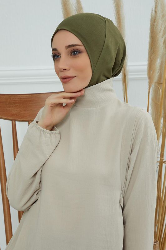 Hijab Underwear Bonnet, TB-5 Khaki - 1