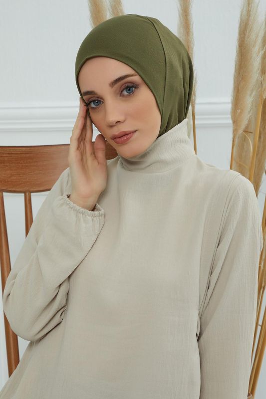 Hijab Underwear Bonnet, TB-5 Khaki - 3
