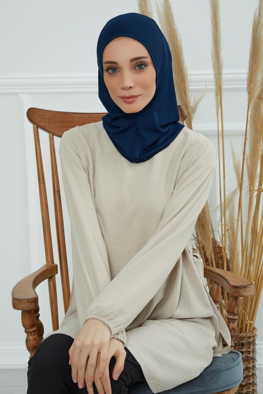 Tesettür İç Bone,TB-5 Lacivert - 4