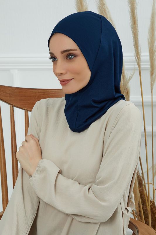 Tesettür İç Bone,TB-5 Lacivert - 5