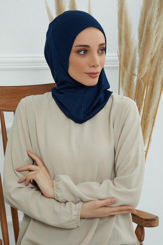 Tesettür İç Bone,TB-5 Lacivert - 6