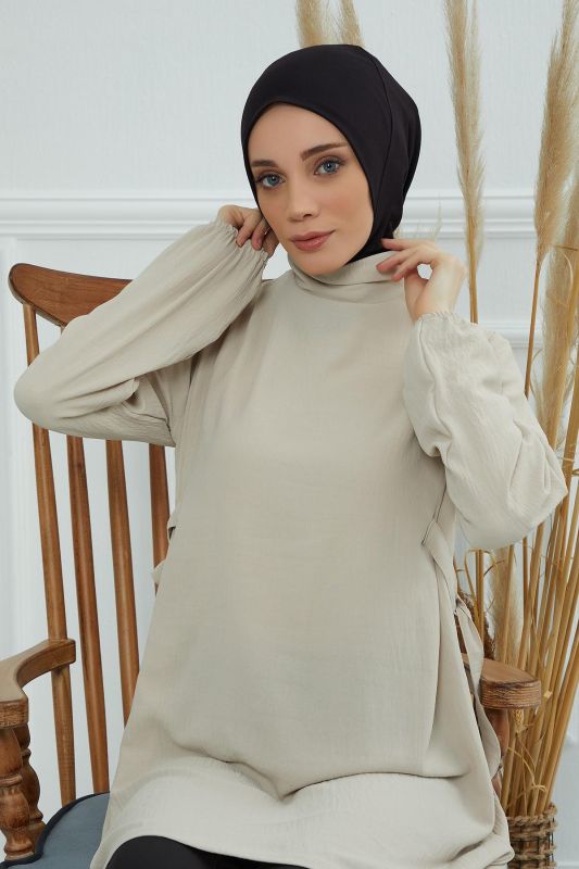 Tesettür İç Bone,TB-5 Siyah - 3