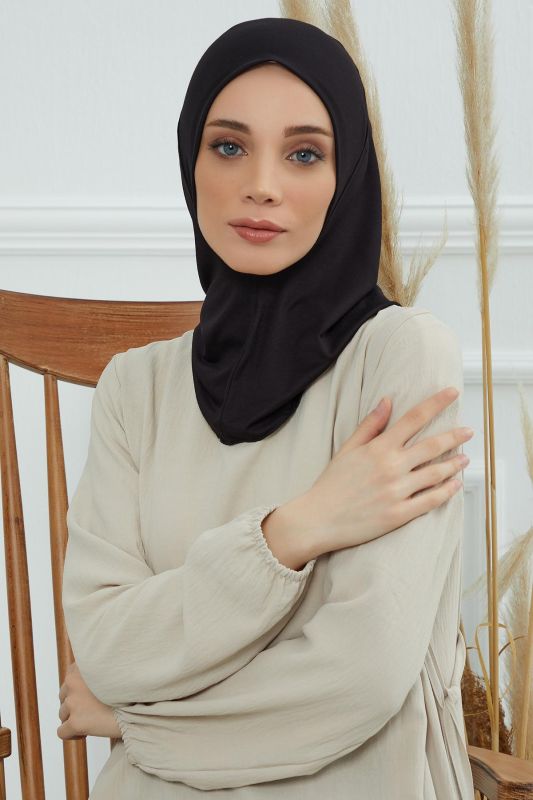 Tesettür İç Bone,TB-5 Siyah - 6