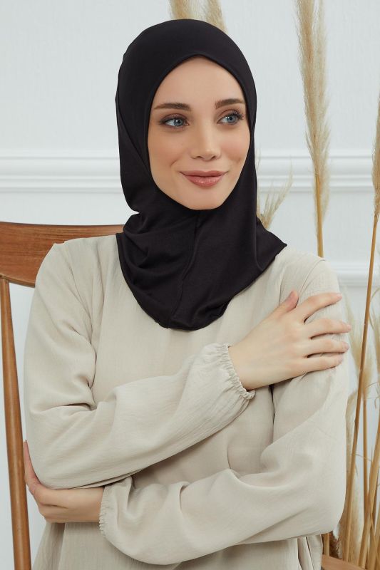 Tesettür İç Bone,TB-5 Siyah - 7