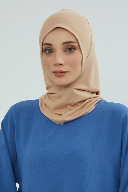 Tesettür İç Bone,TB-5 Sütlü Kahve - 1