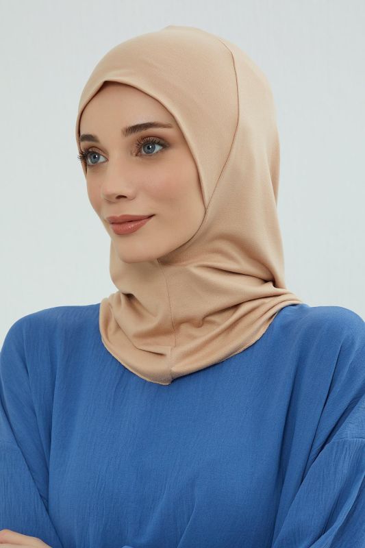 Tesettür İç Bone,TB-5 Sütlü Kahve - 2