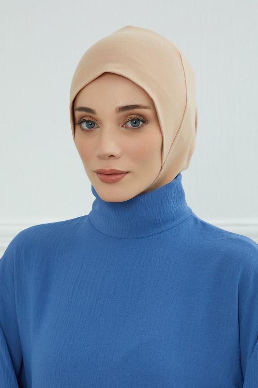 Tesettür İç Bone,TB-5 Sütlü Kahve - 4