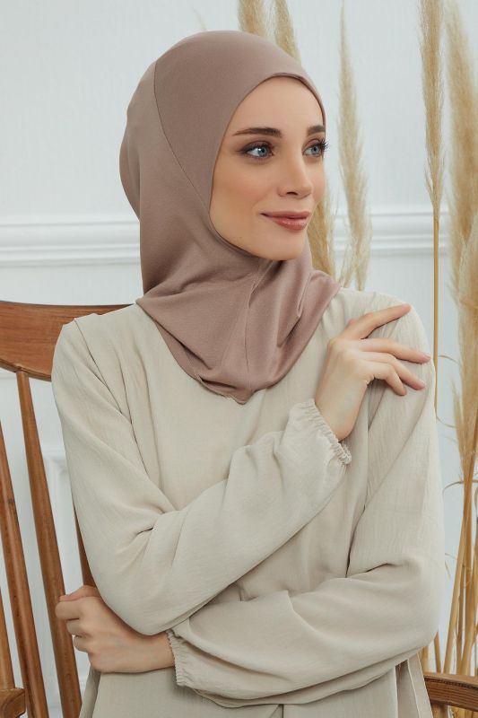 Tesettür İç Bone,TB-5 Vizon - 4