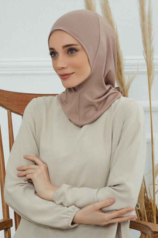 Tesettür İç Bone,TB-5 Vizon - 6