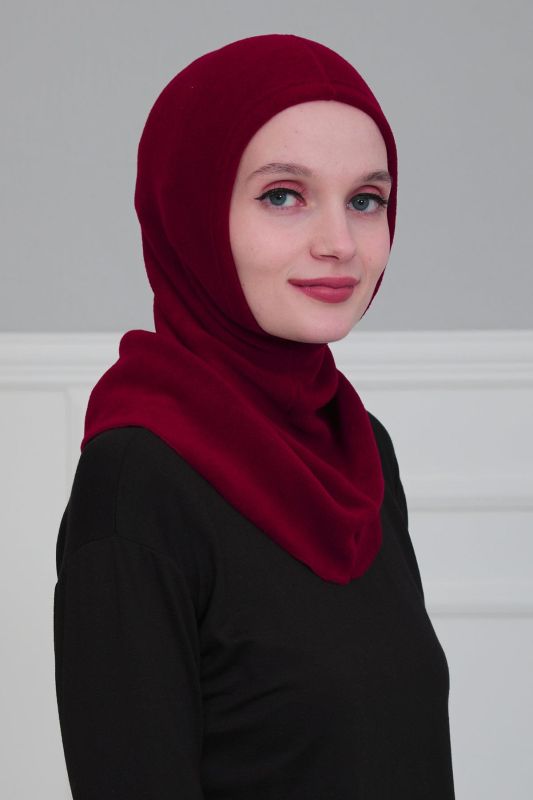 غطاء حجاب داخلي قطبي، TB-1P أحمر كلاريت - 3