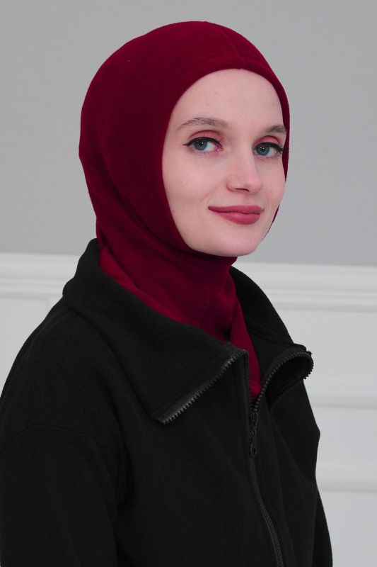 غطاء حجاب داخلي قطبي، TB-1P أحمر كلاريت - 7