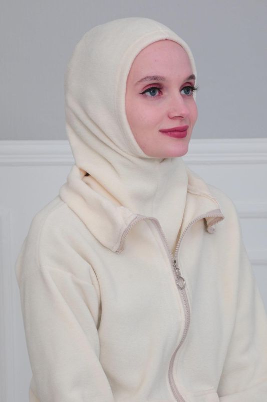 Tesettür Polar İç Bone,TB-1P Krem - 4