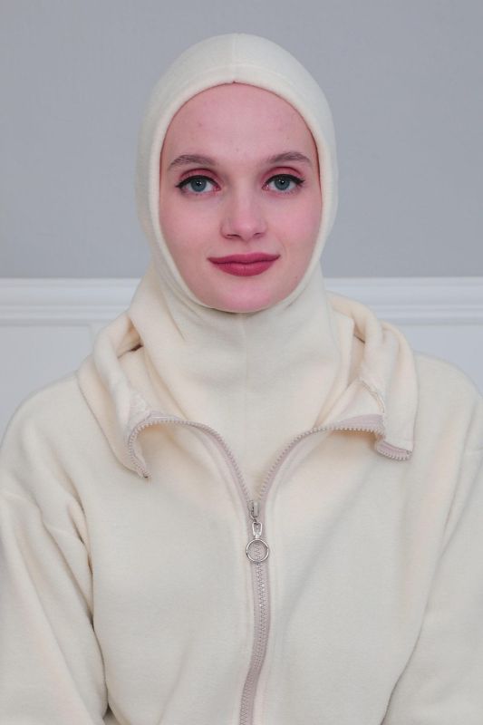 Tesettür Polar İç Bone,TB-1P Krem - 5