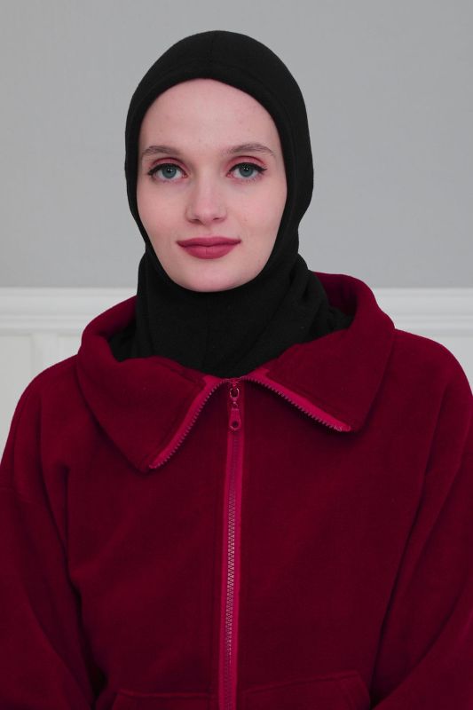 Tesettür Polar İç Bone,TB-1P Siyah - 1