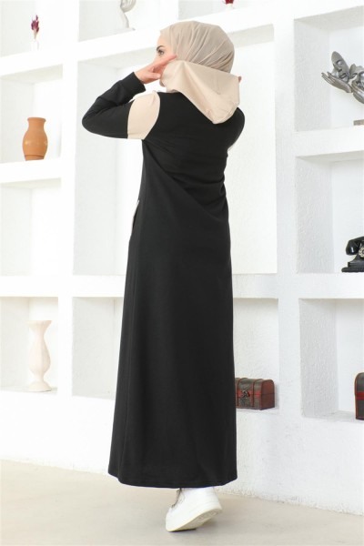 Tesettür Spor Ferace SİYAH - Thumbnail