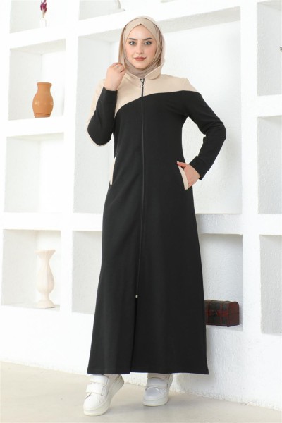 Tesettür Spor Ferace SİYAH - Thumbnail