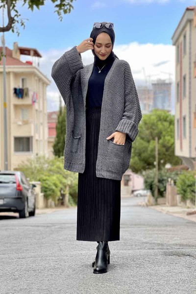 Moda Çizgi - Moda Çizgi Triko Hırka