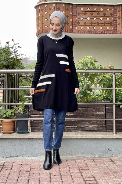 Moda Çizgi - Moda Çizgi Triko Tunik