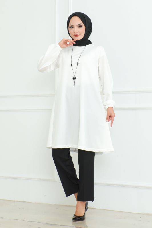 tunik beyaz 601 - 1