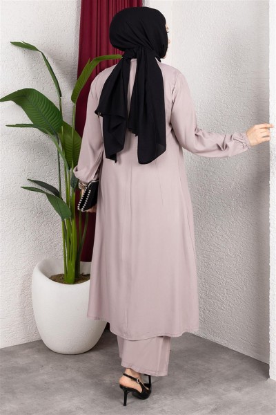 Uzun Tesettür Takım TAŞ - Thumbnail