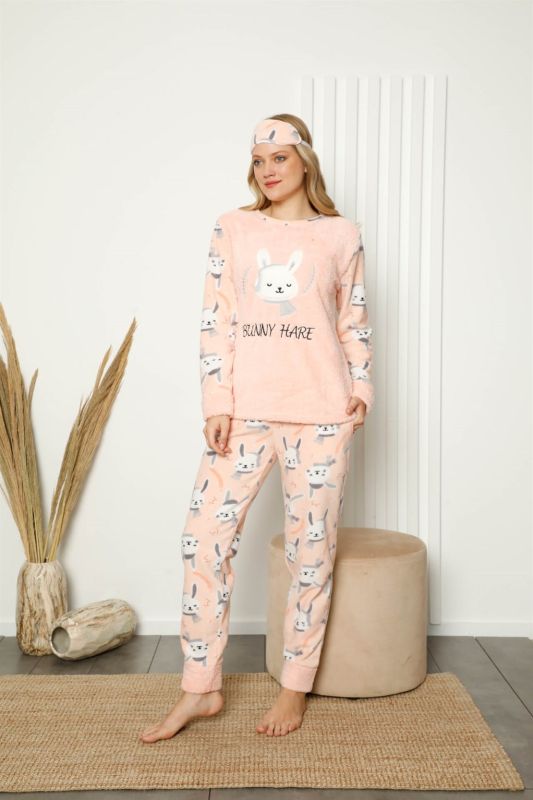 Welsoft Polar Women's Cuffed Pajama Set 8417 - 2