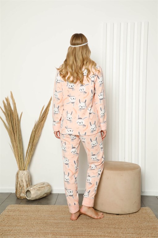 Welsoft Polar Women's Cuffed Pajama Set 8417 - 4