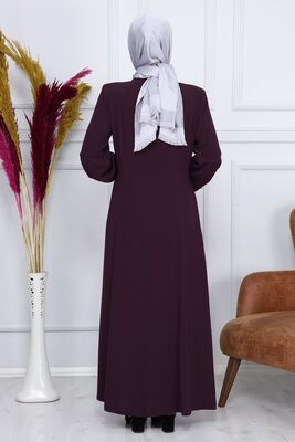 Yakası Püsküllü Mevlana Ferace 1959 Bordo - 6