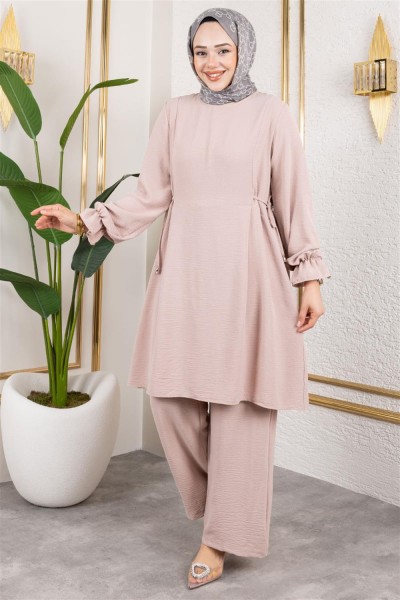 Yanları Bağcıklı Aerobin Takım VİZON - Thumbnail