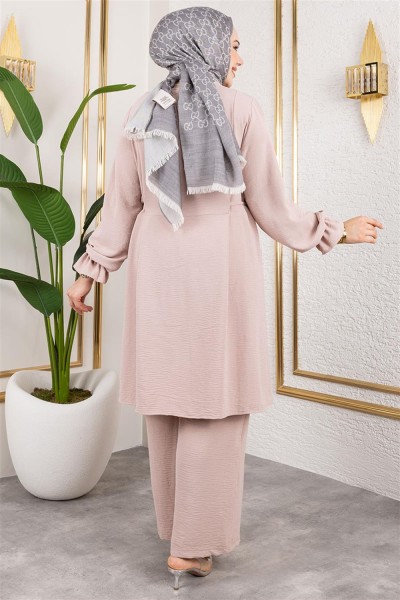 Yanları Bağcıklı Aerobin Takım VİZON - Thumbnail