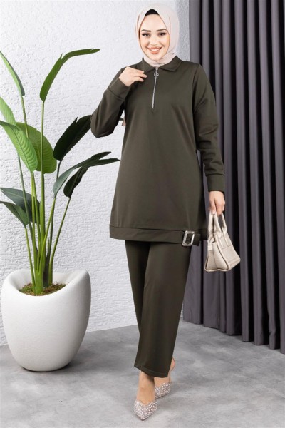 AYM - Yarım Fermuarlı Spor Takım HAKİ