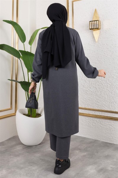 Yırtmaç Detaylı Spor Takım ANTRASİT - Thumbnail