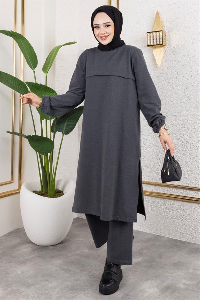 AYM - Yırtmaç Detaylı Spor Takım ANTRASİT