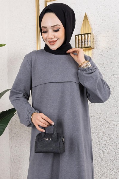 Yırtmaç Detaylı Spor Takım GRİ - Thumbnail