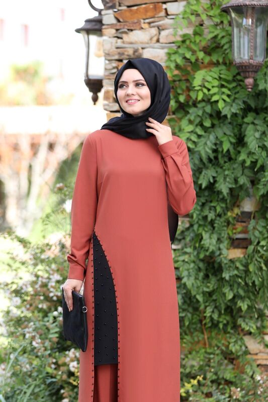 Yırtmaç Detaylı Takım mdc 1133 Mercan - 2
