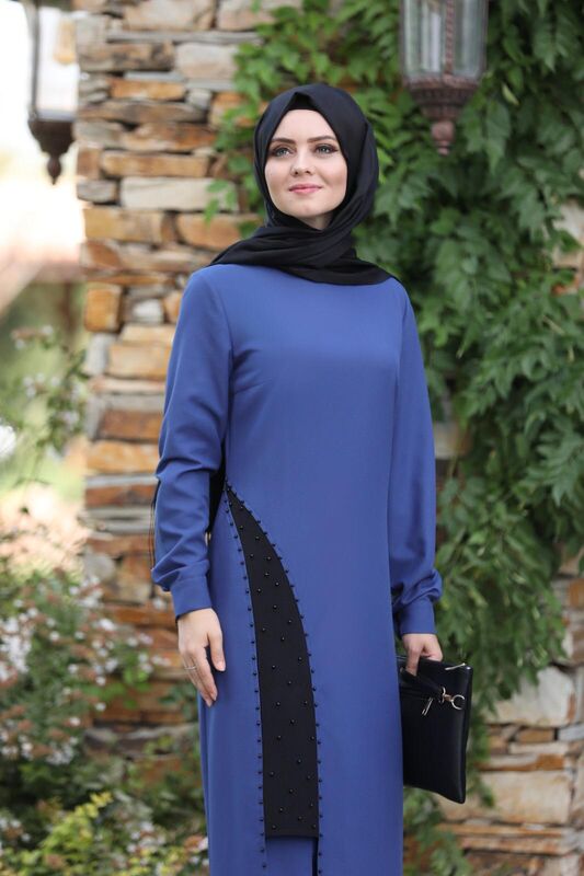 Yırtmaç Detaylı Takım mdc 1133 İndigo - 2