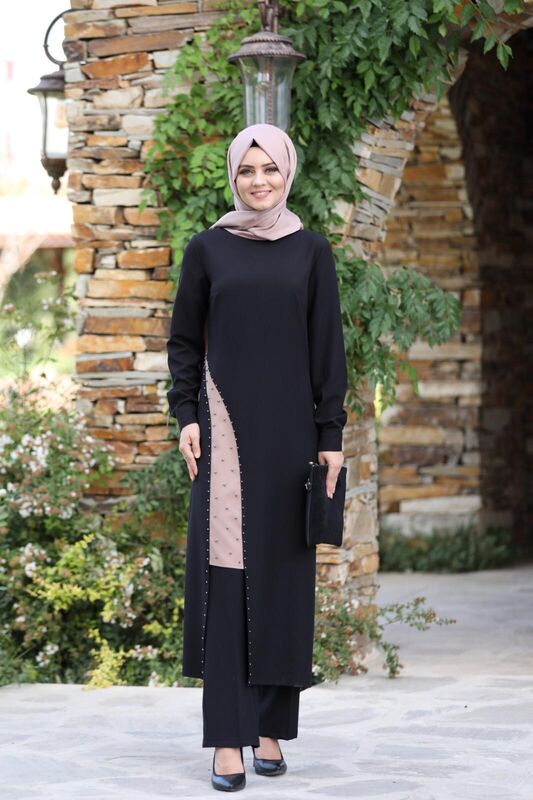Yırtmaç Detaylı Takım mdc 1133 Siyah - 1