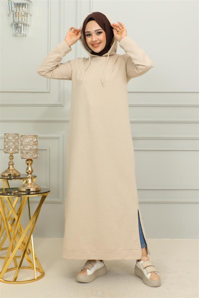 Yırtmaçlı Spor Elbise TAŞ - Thumbnail